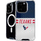 NFL Houston Texans White Striped iPhone 16 Pro MagSafe Case
